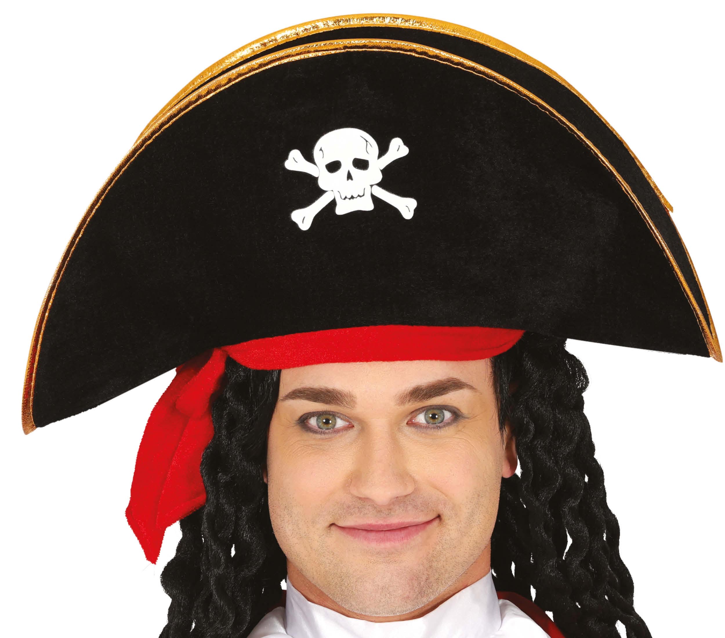 VELVET PIRATE HAT, ADULTS