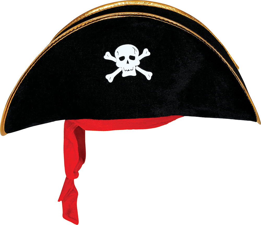 VELVET PIRATE HAT, ADULTS
