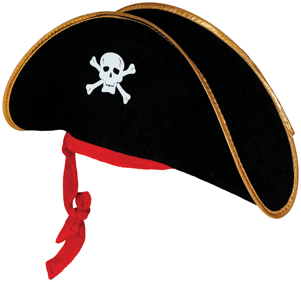 VELVET PIRATE HAT, ADULTS