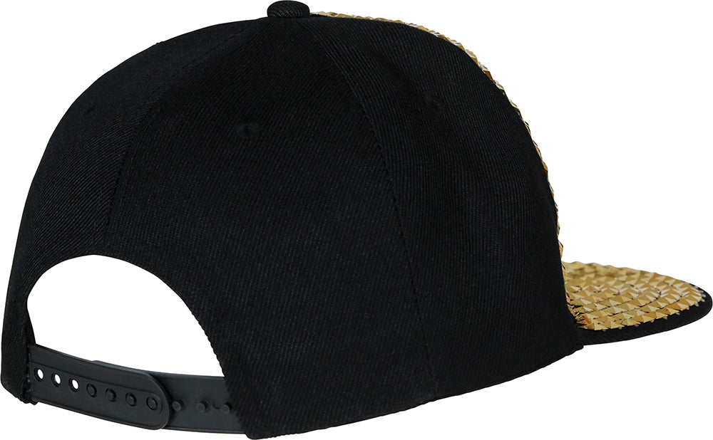 RAPPER CAP WITH GOLDEN STUDS, ADULTS