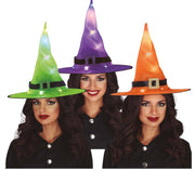 WITCH ASSORTED HATS WITH LIGHT