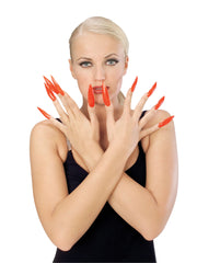 Red Red Horror Fingernails