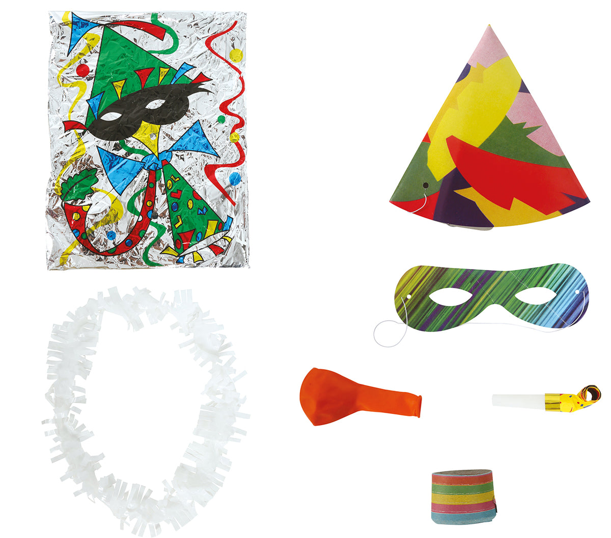 PACK OF 100 METALLIC PARTY BAGS, 40X50 C