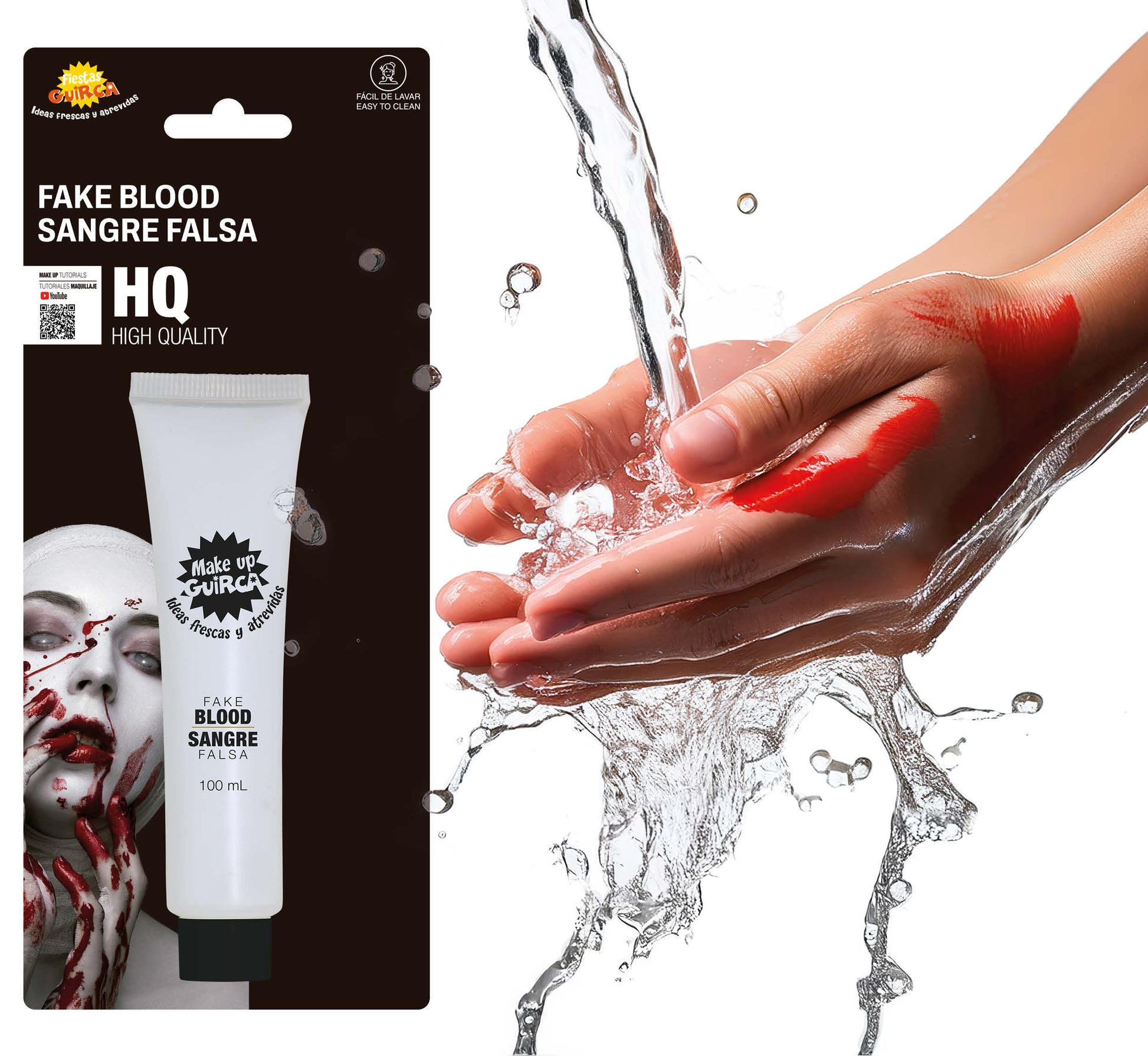 TUBE WASHABLE BLOOD 100 ML, HIGH QUALITY