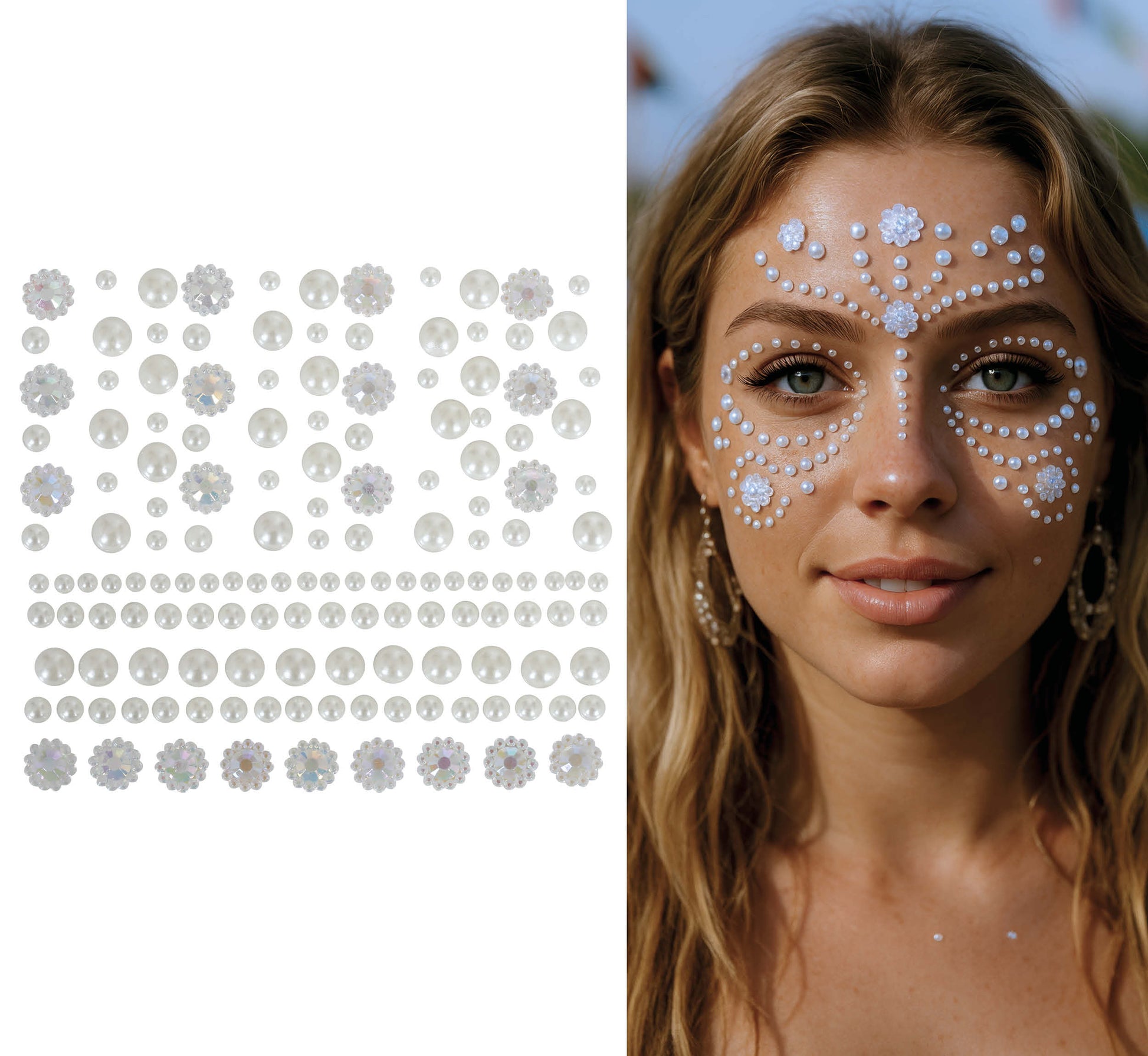 ADHESIVE PEARLS FOR FACE