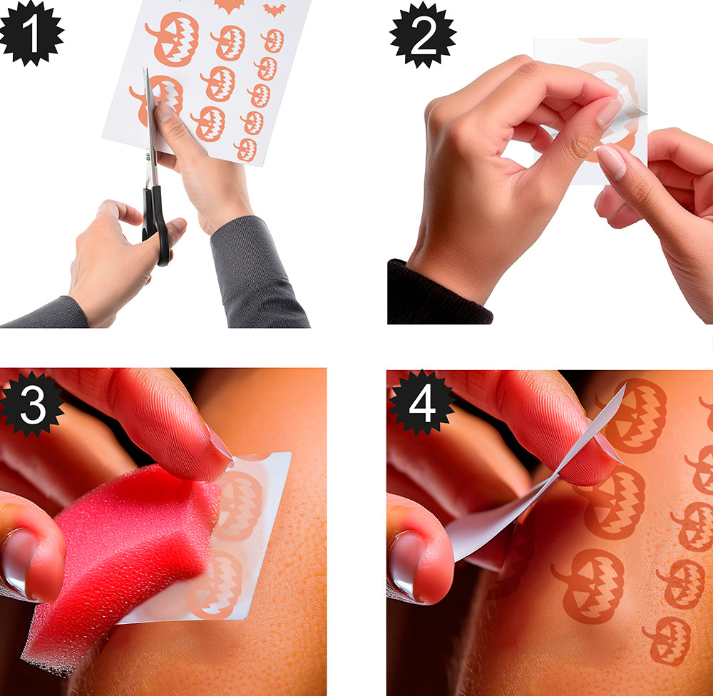 2 TATTOO SHEETS 15X11 CM