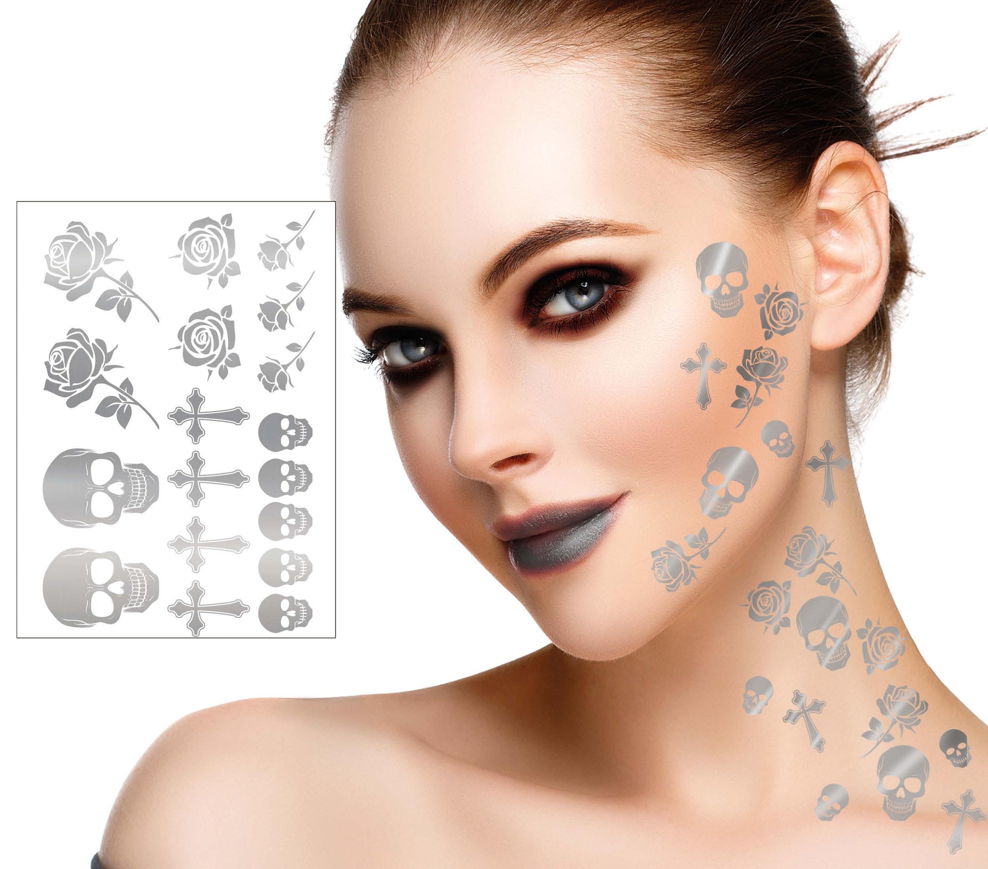 2 TATTOO SHEETS 15X11 CM