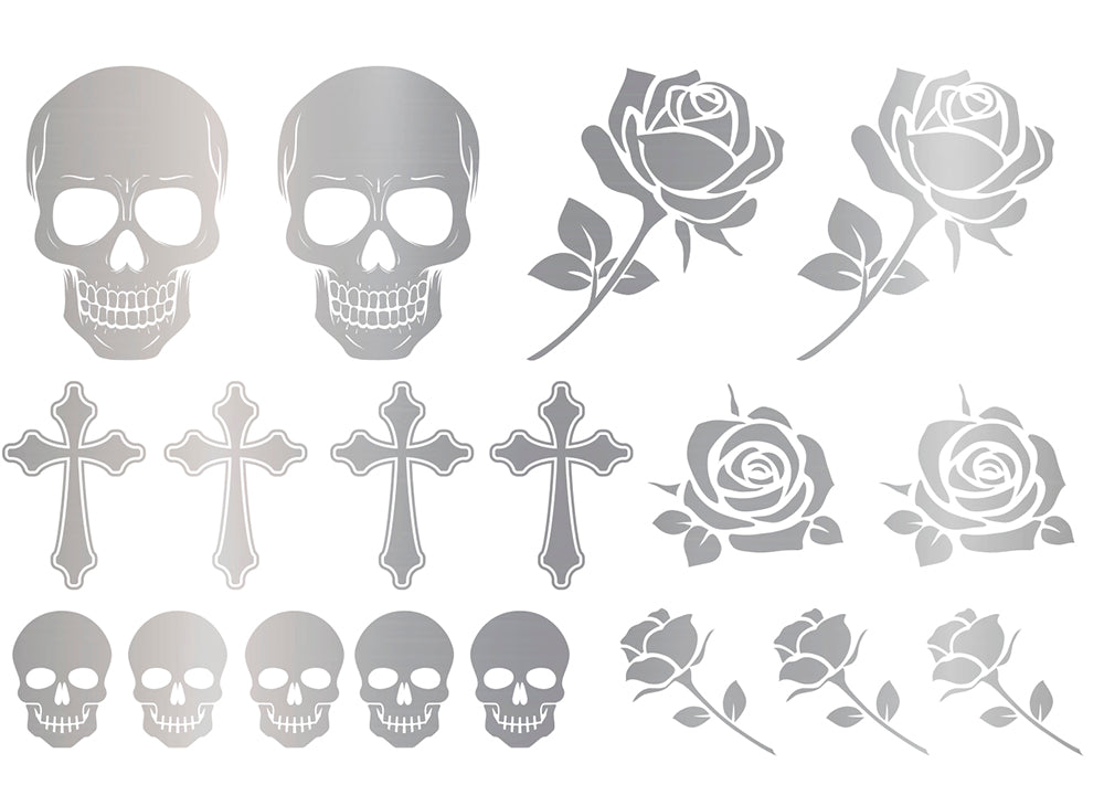 2 TATTOO SHEETS 15X11 CM