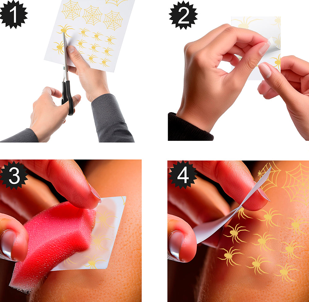 2 TATTOO SHEETS 15X11 CM