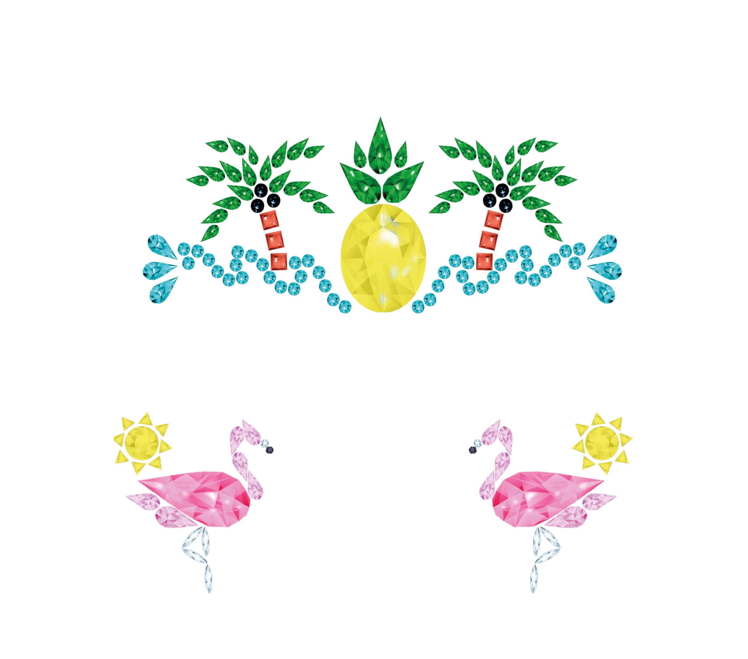 TROPICAL FACE JEWELRY