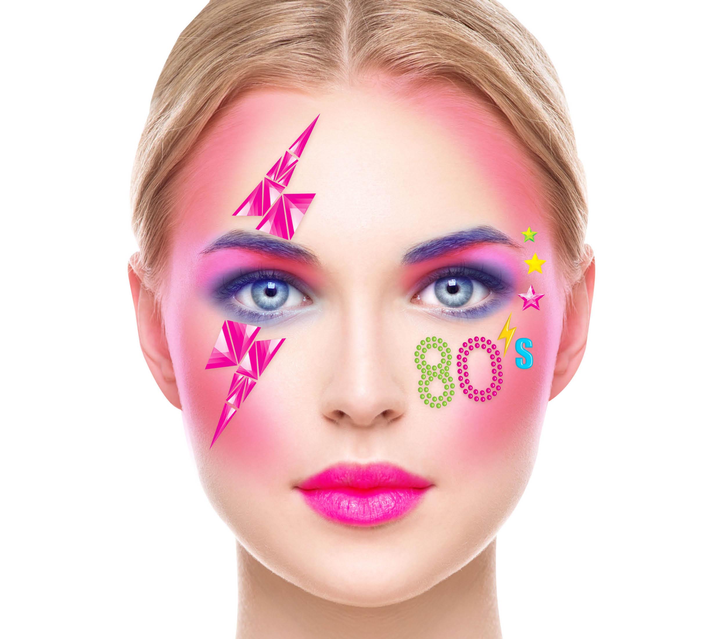 80S FACE JEWELS
