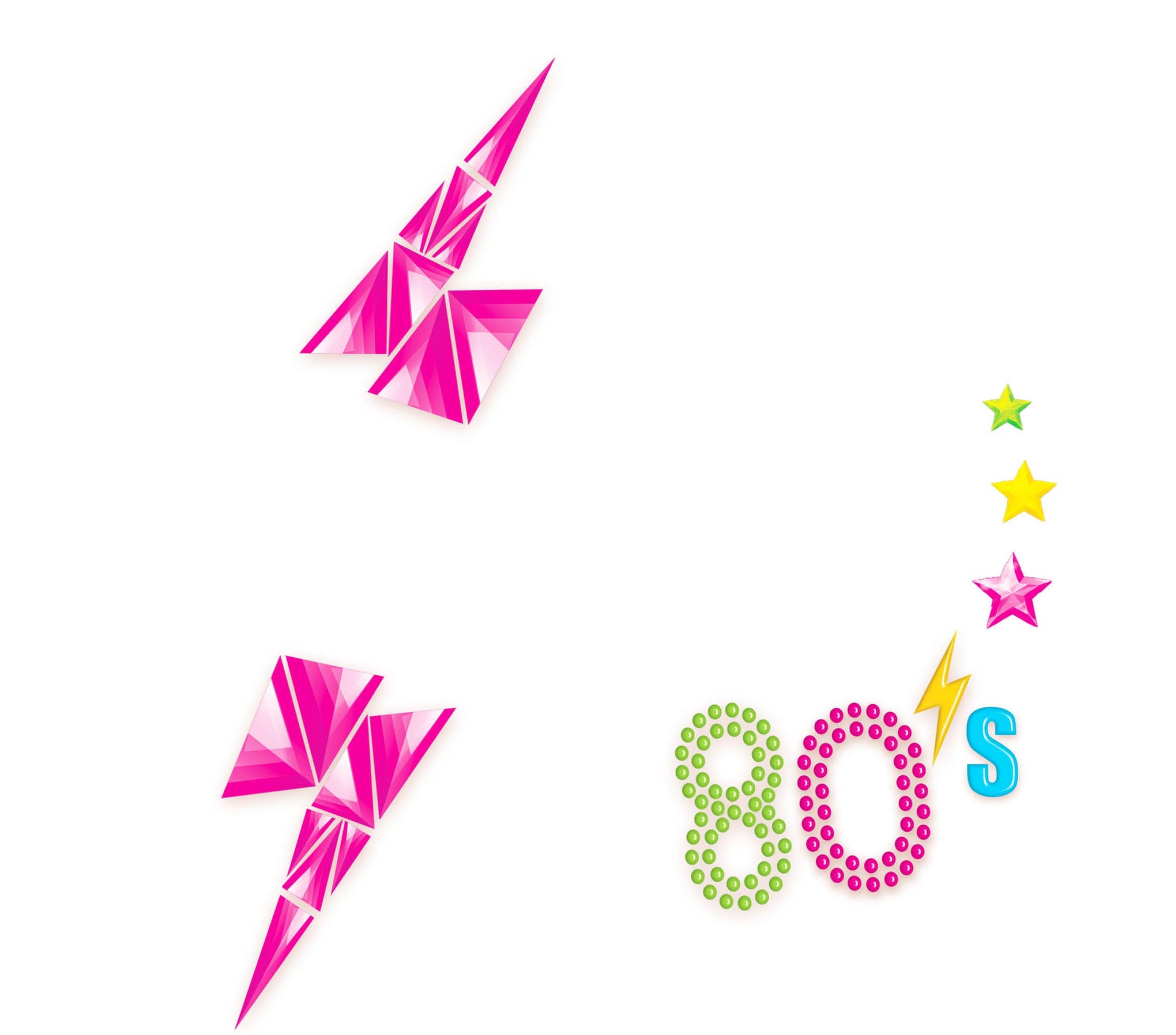 80S FACE JEWELS