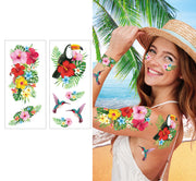 TROPICAL HAWAII TATTOOS, 14X30 CM