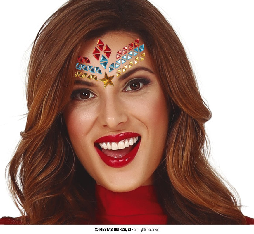 SUPER HEROINE ADHESIVE FACE JEWELLERY