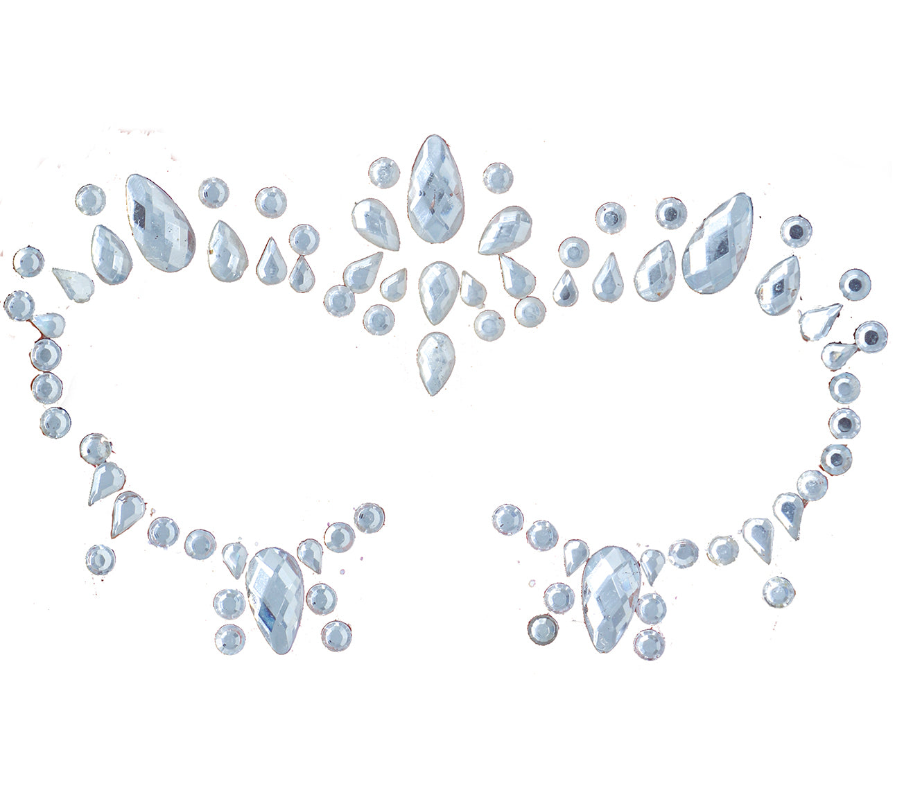 SILVER ADHESIVE FACE JEWELLERY