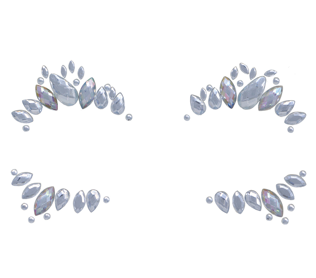 SILVER ADHESIVE FACE JEWELLERY