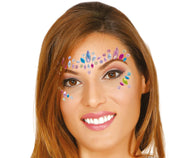 ADHESIVE FACE JEWELLERY MULTIC.