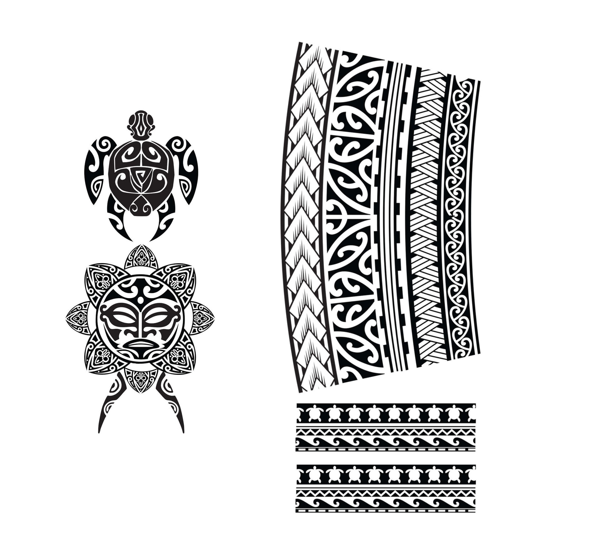 TATTOOS MAORIES, 14X30 CMS