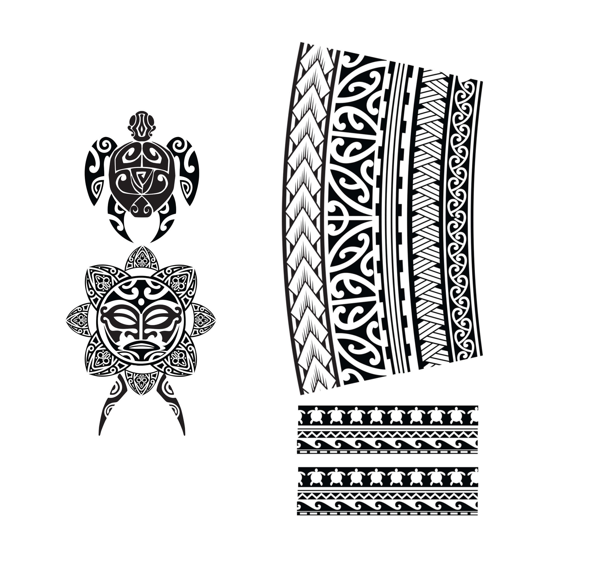TATTOOS MAORIES, 14X30 CMS