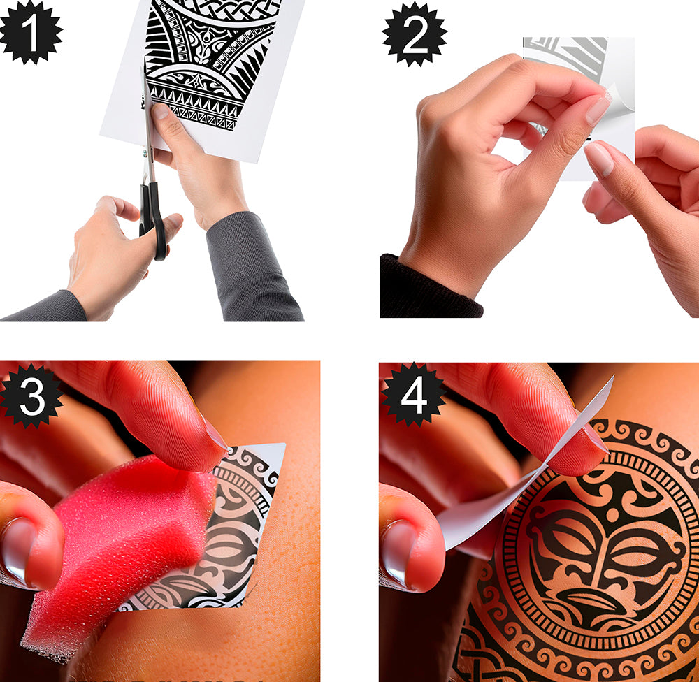 TATTOOS MAORIES, 14X30 CMS