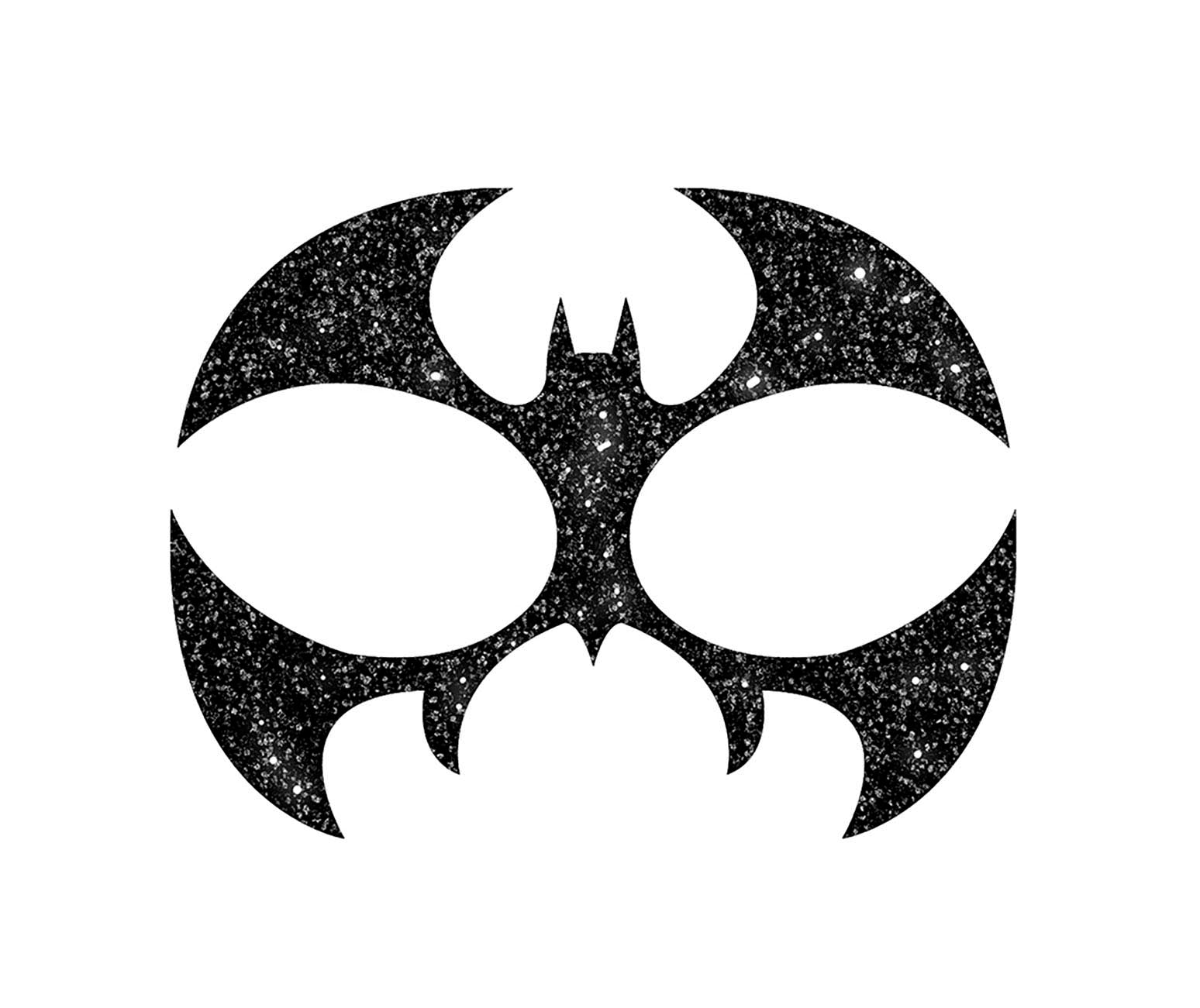 BAT FACE GLITTER, 13x15 CM
