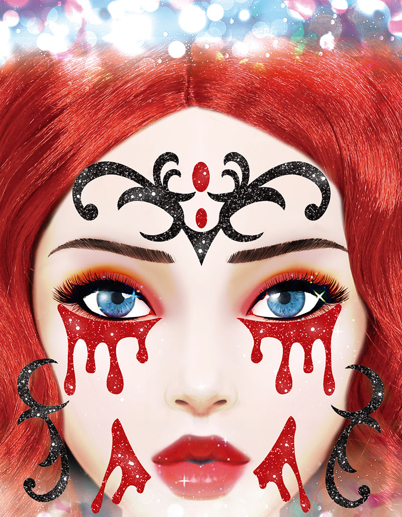 VAMP FACE GLITTER, 13x15 CM