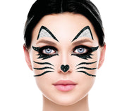 CAT FACE GLITTER, 13x15 CM