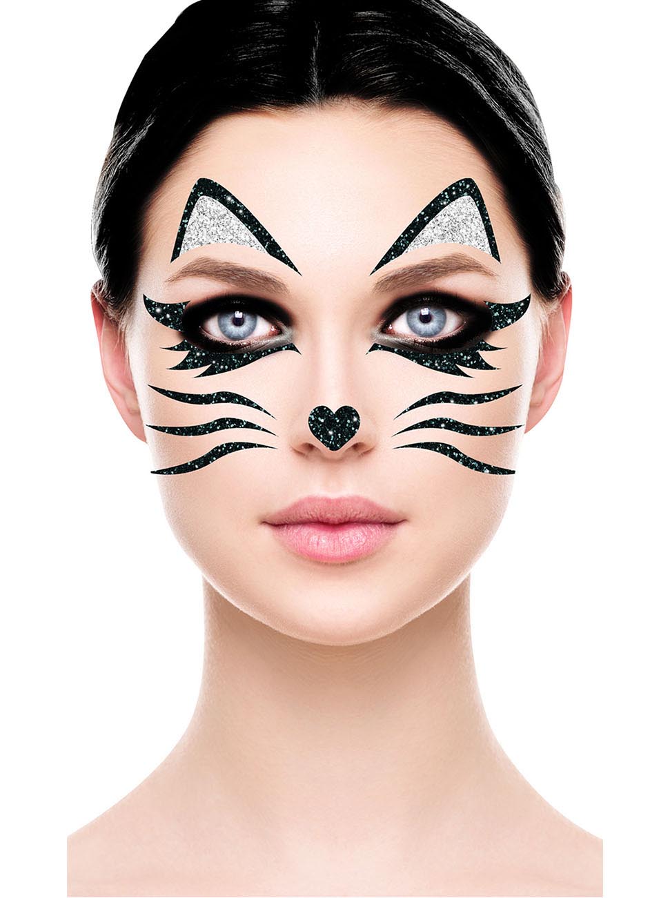 CAT FACE GLITTER, 13x15 CM