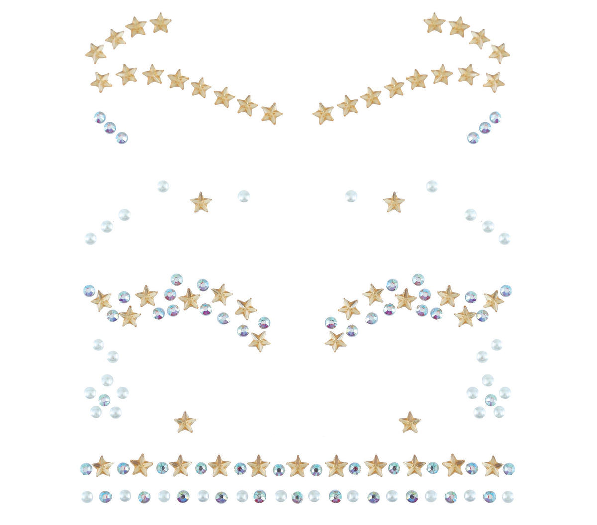 FACIAL JEWELS, EYELASHES & EYEBROWNS, STARS