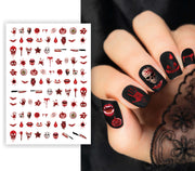NAIL STICKER, 10X7 CM