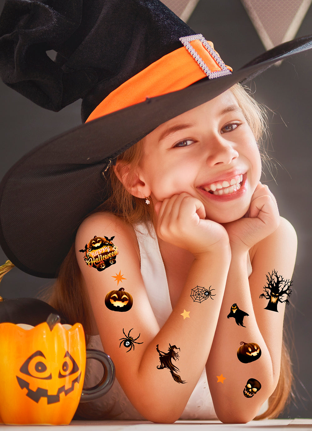FUN HALLOWEEN TATTOO SHEET