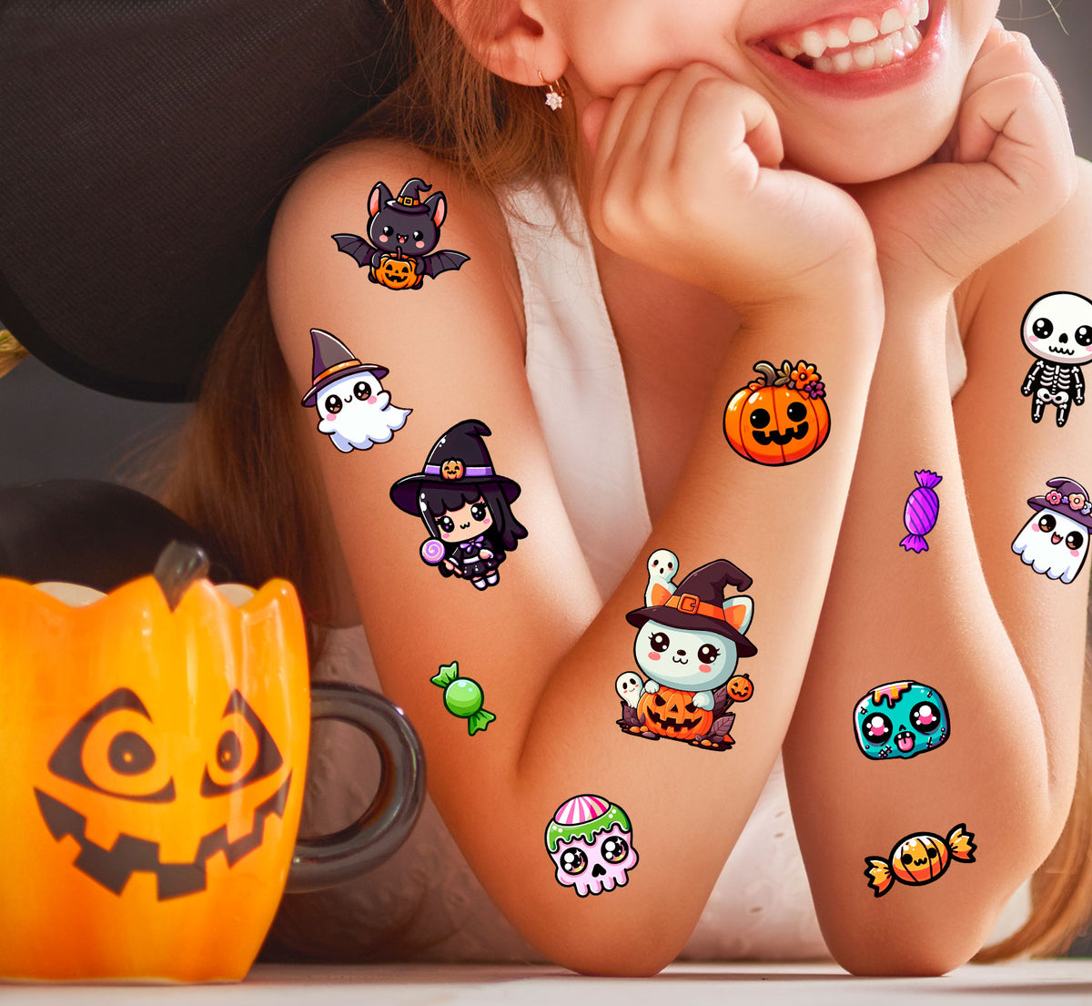 FUN HALLOWEEN TATTOO SHEET