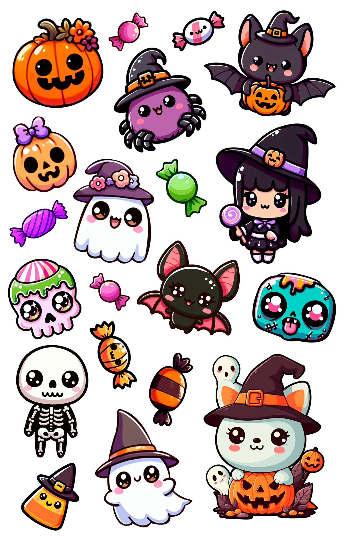 FUN HALLOWEEN TATTOO SHEET