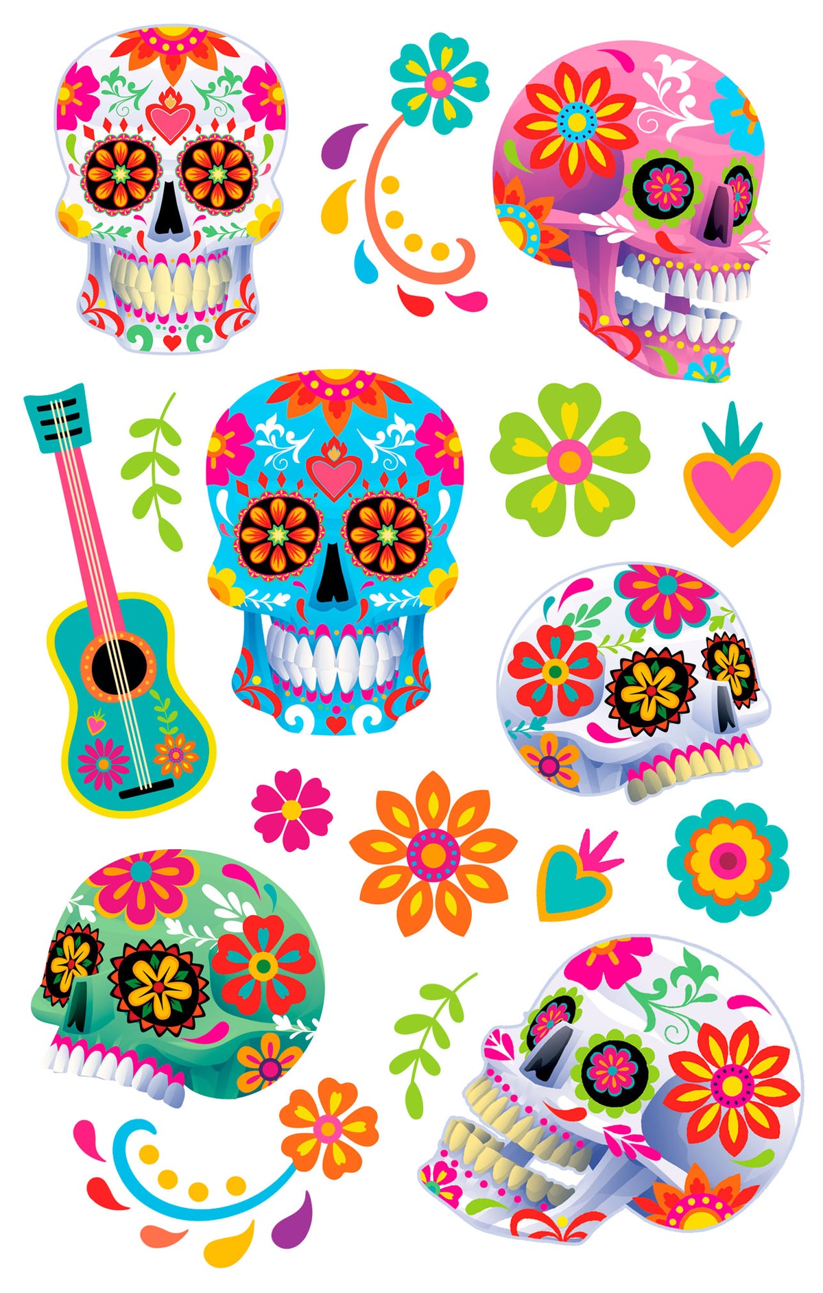 FUN HALLOWEEN TATTOO SHEET