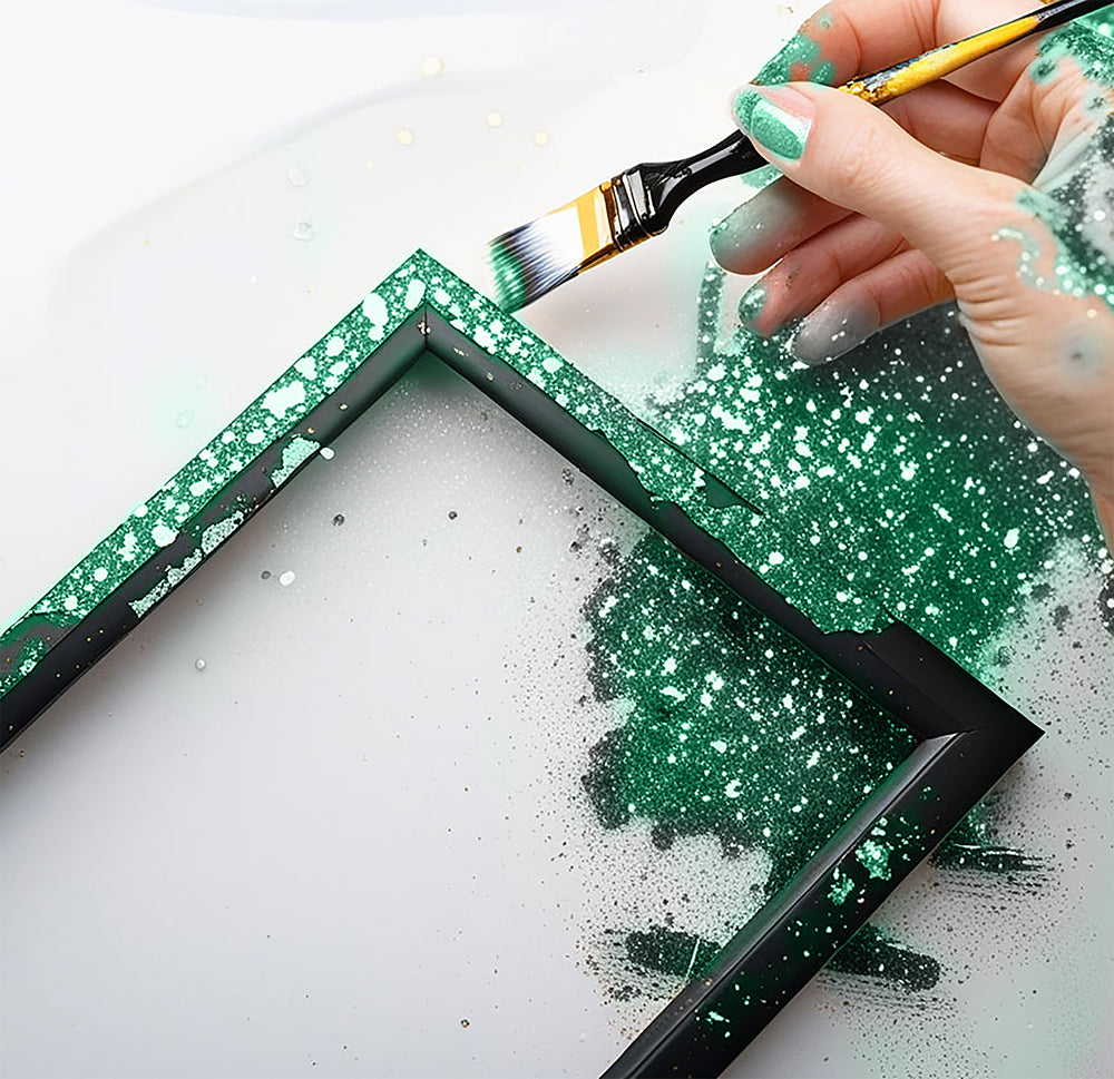 1 JAR OF BIODEGRADABLE GLITTER OF 10 GR GREEN