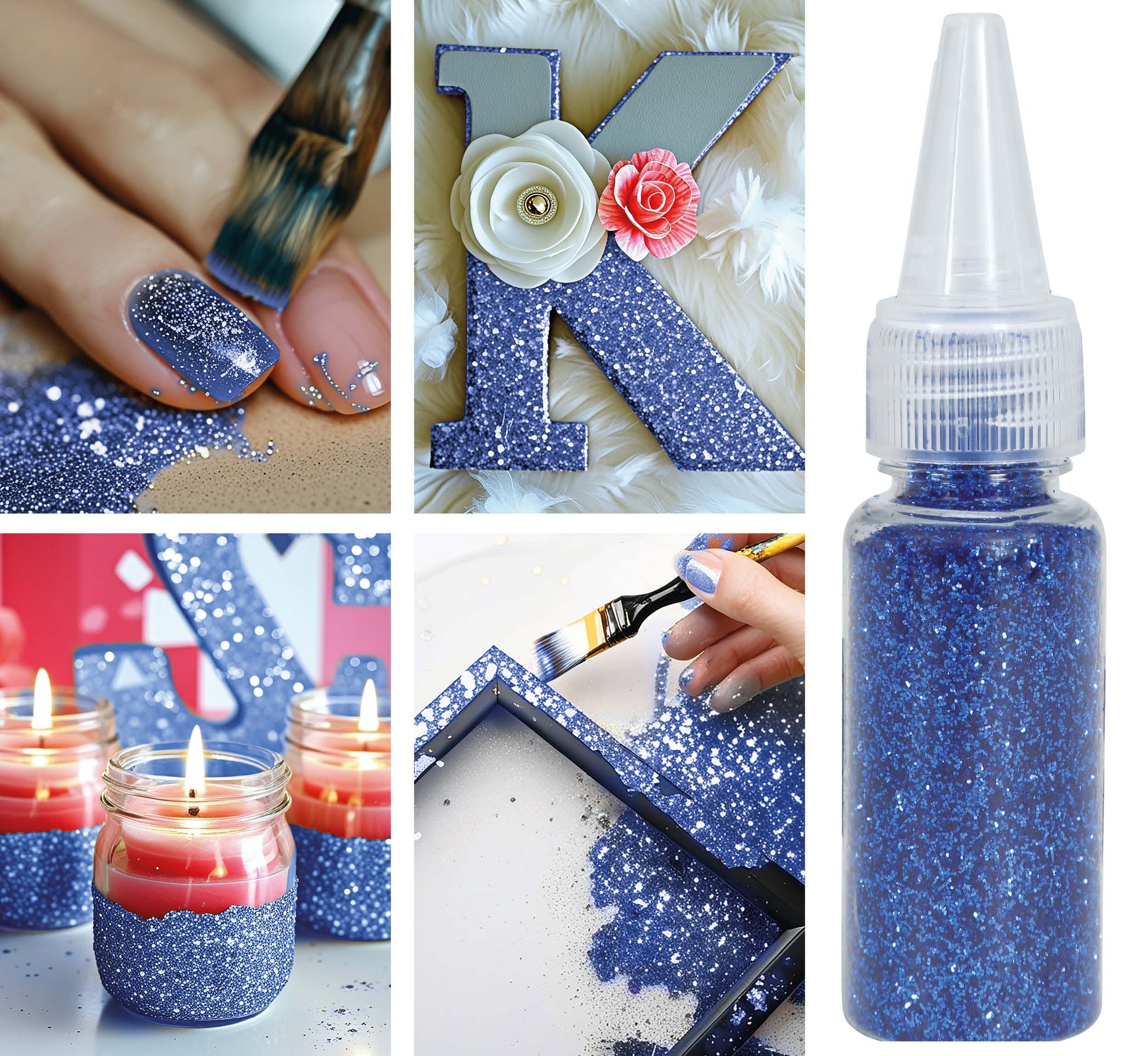 1 JAR OF BIODEGRADABLE GLITTER OF 10 GR BLUE