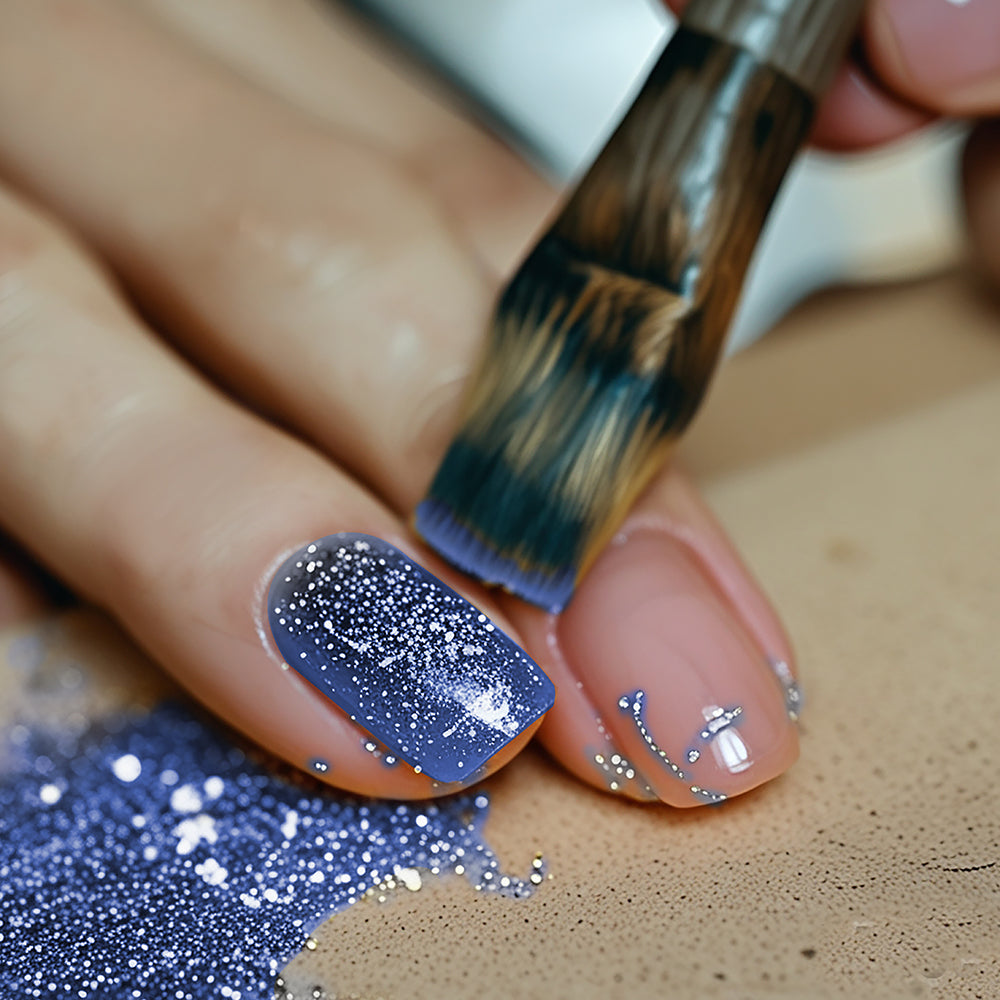 1 JAR OF BIODEGRADABLE GLITTER OF 10 GR BLUE