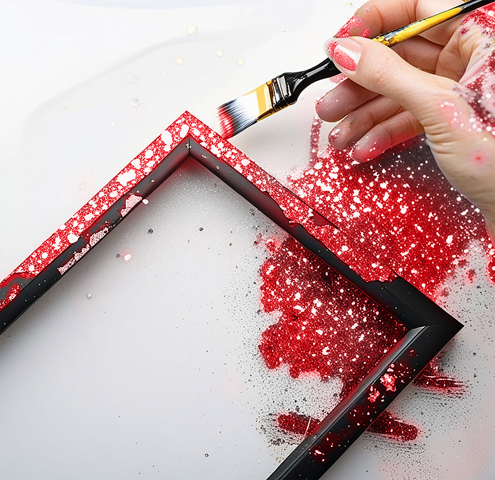 1 JAR OF BIODEGRADABLE GLITTER OF 10 GR RED