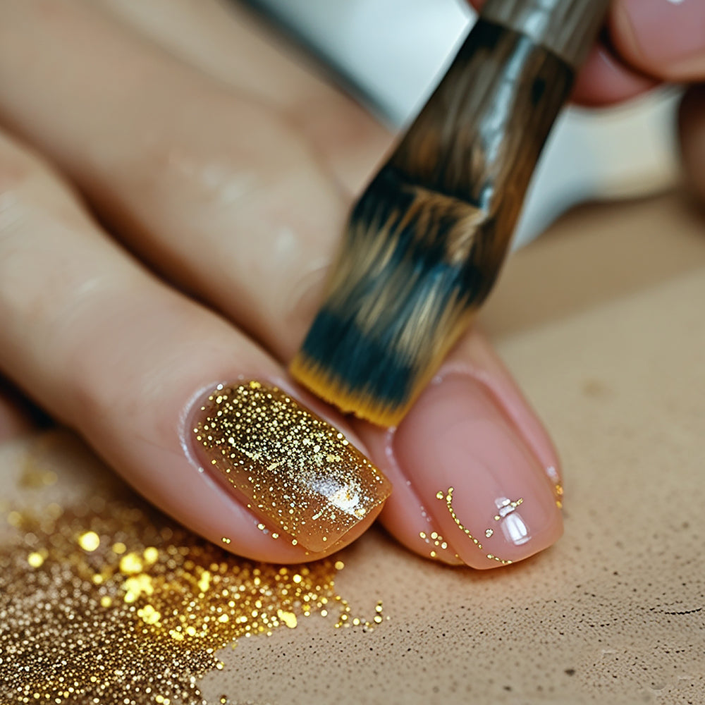 1 JAR OF BIODEGRADABLE GLITTER OF 10 GR GOLD