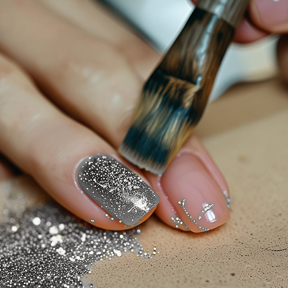 1 JAR OF BIODEGRADABLE GLITTER OF 10 GR SILVER