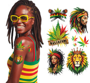 JAMAICA TATTOO SHEET 14X30 CM