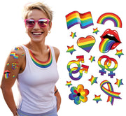 PRIDE TATTOO SHEET 14X30 CM
