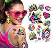 80S TATTOO SHEET 14X30 CM