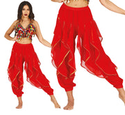 RED BELLY DANCE PANTS, HQ