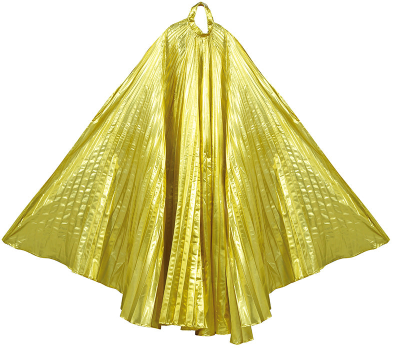 GOLD PLEATED CAPE 285 X 135 CMS