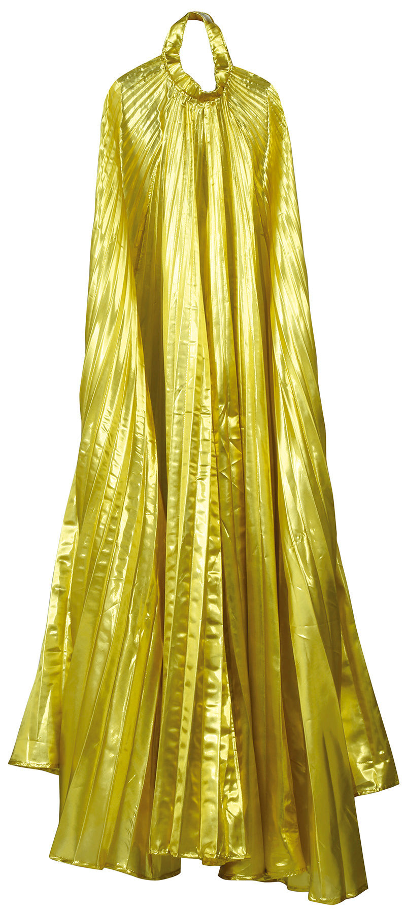 GOLD PLEATED CAPE 285 X 135 CMS