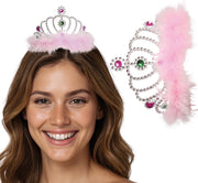 FEATHERED SILVER TIARA