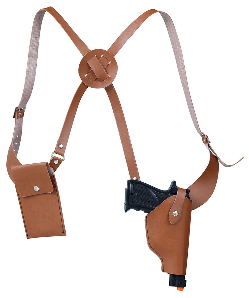 SADDLE BAG WITH GUN, POUCH AND POCKET