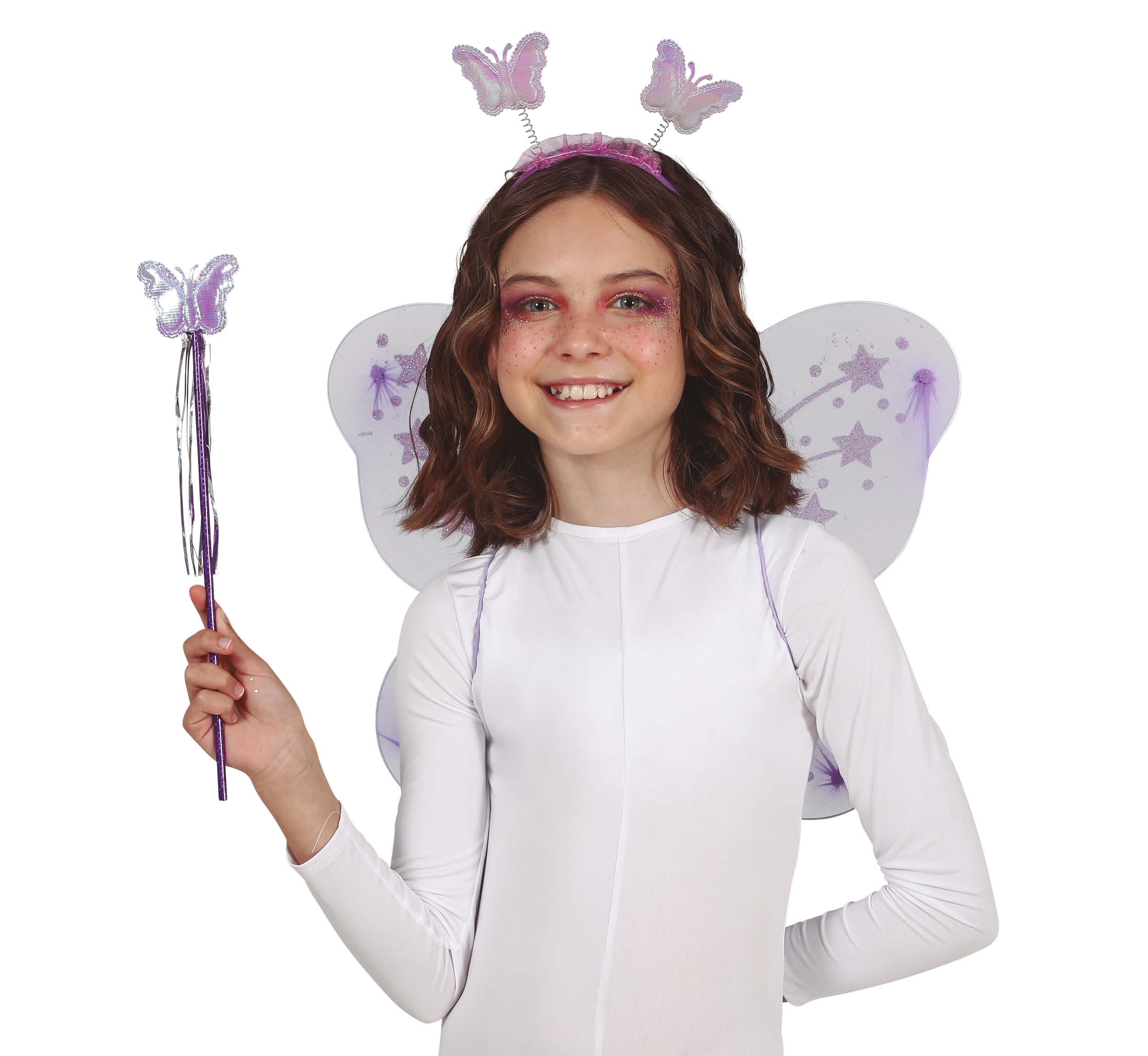 HEADBAND, WINGS OF 35X40 CMS LILAC