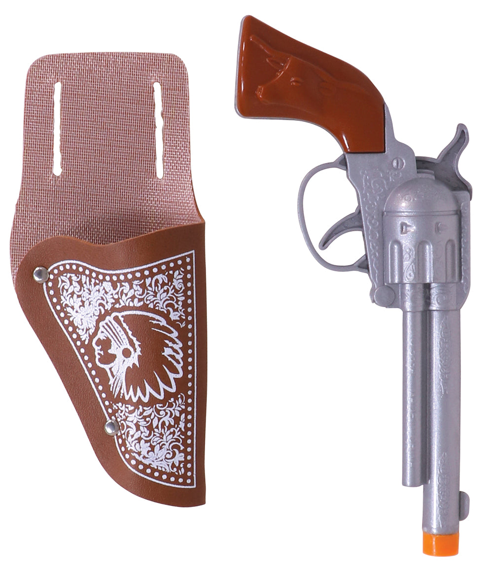 TWO CARTRIDGES WITH COWBOY PISTOL 20 CMS